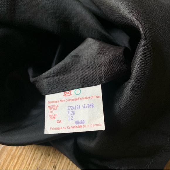 Vintage 80s Pierre Cardin Sheath Dress Black - Picture 8 of 8